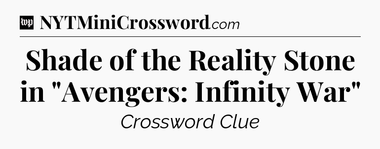 Shade of the Reality Stone in 