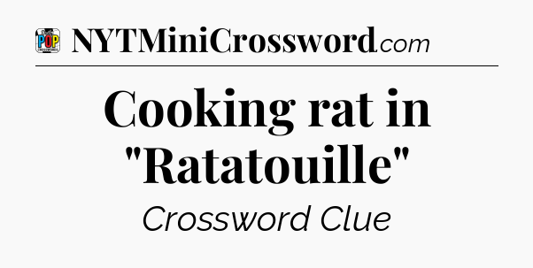 Cooking rat in 