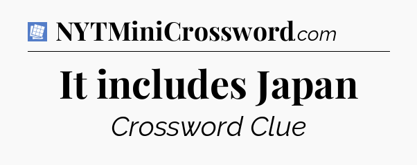 It includes Japan Puzzle Page Crossword Clue