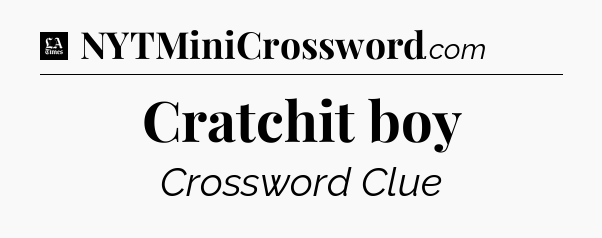 Cratchit boy - LA Times Crossword