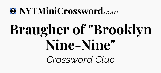 Solution: Braugher of 