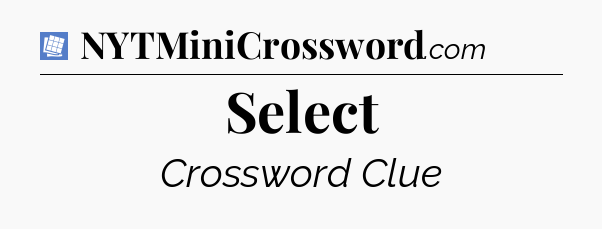 Select Puzzle Page Crossword Clue