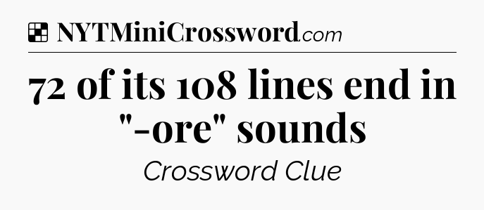 Solution: 72 of its 108 lines end in 