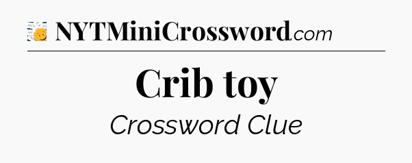Crib toy - 7 Little Words