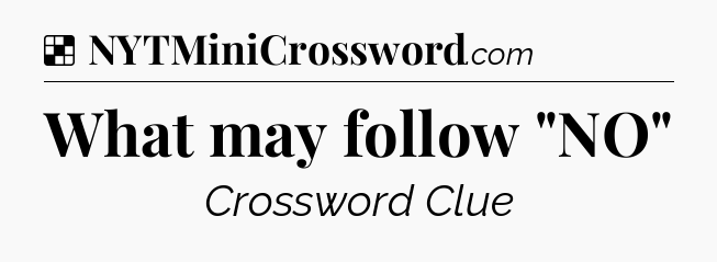 Solution: What may follow 