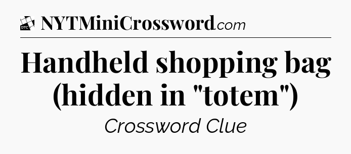 Handheld shopping bag (hidden in 