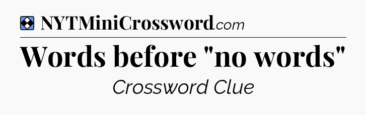 Solution: Words before 