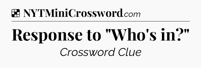 Solution: Response to 