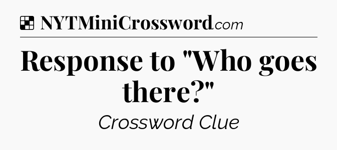 Solution: Response to 