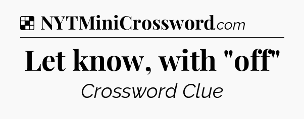 Solution: Let know, with 