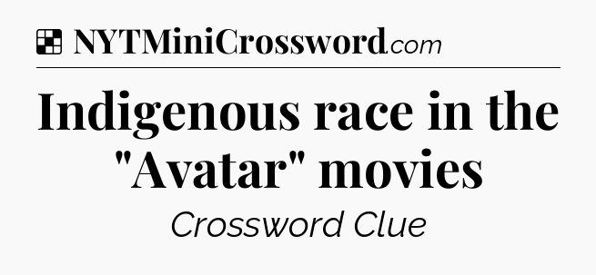 Solution: Indigenous race in the 