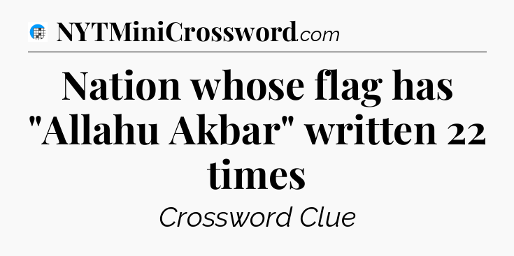 Nation whose flag has 