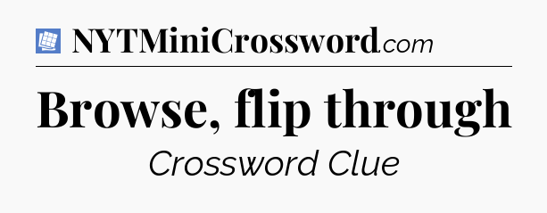 Browse, flip through Puzzle Page Crossword Clue