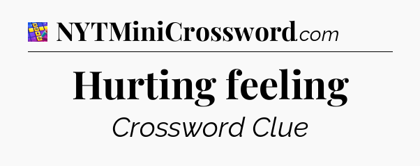 Hurting feeling Codycross