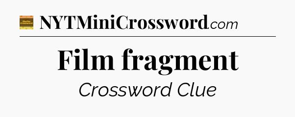 Film fragment - Eugene Sheffer Crossword