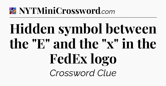 Hidden symbol between the 