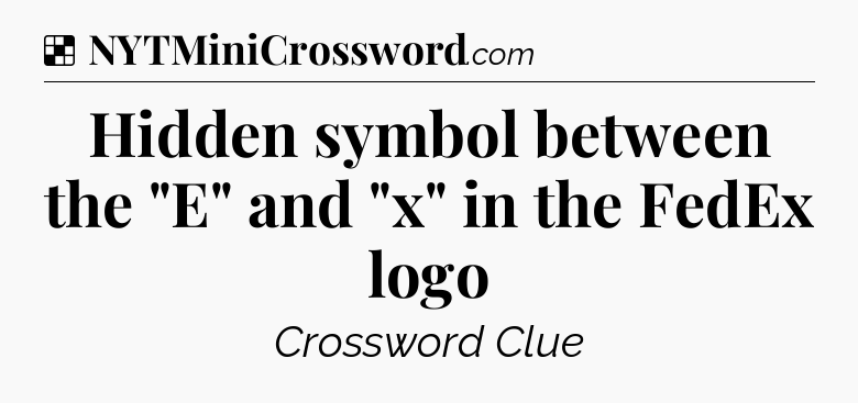 Solution: Hidden symbol between the 