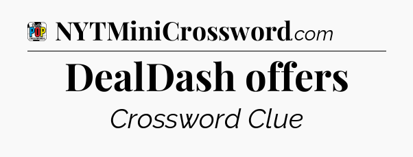 DealDash offers Crossword Clue