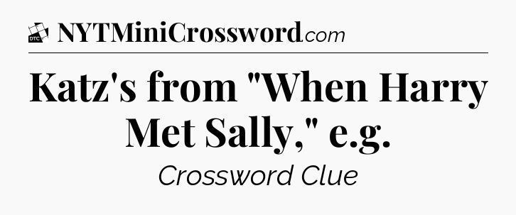 Katz's from 