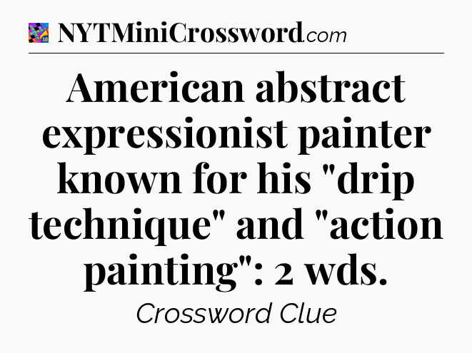 American abstract expressionist painter known for his 