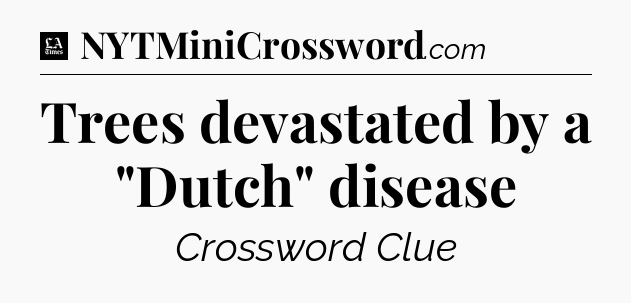 Trees devastated by a 