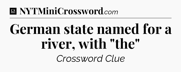 German state named for a river, with 