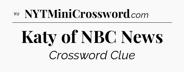 Katy of NBC News - WSJ Crossword