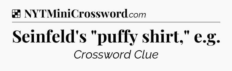 Solution: Seinfeld's 