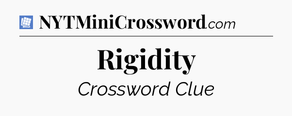 Rigidity Puzzle Page Crossword Clue