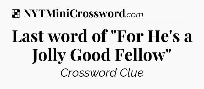 Solution: Last word of 
