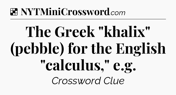 Solution: The Greek 