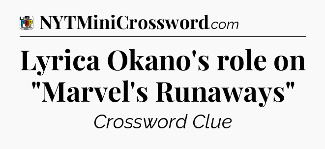 Lyrica Okano's role on 