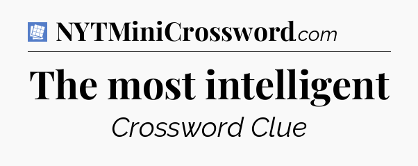The most intelligent Puzzle Page Crossword Clue