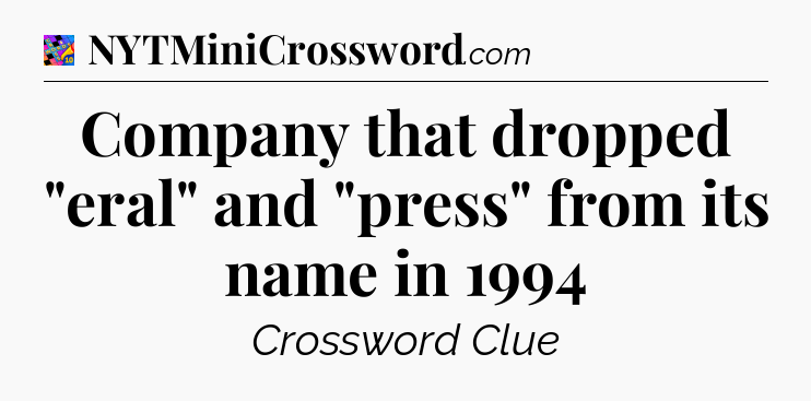 Company that dropped 