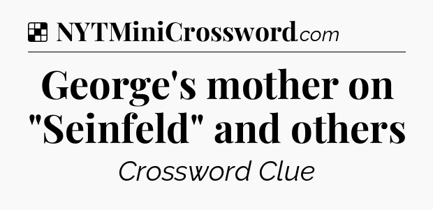 Solution: George's mother on 