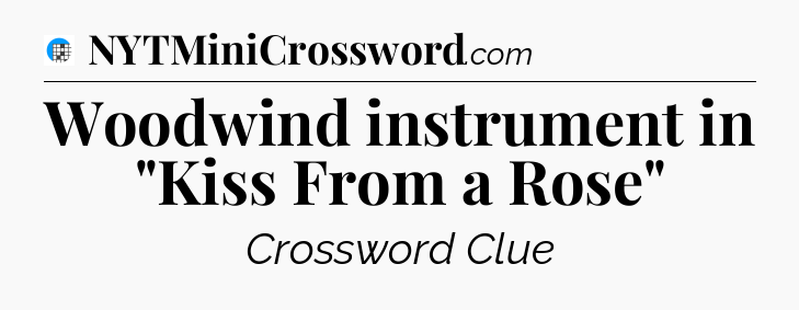 Woodwind instrument in 