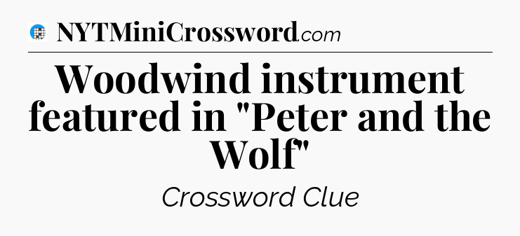 Woodwind instrument featured in 