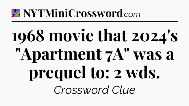 1968 movie that 2024's 