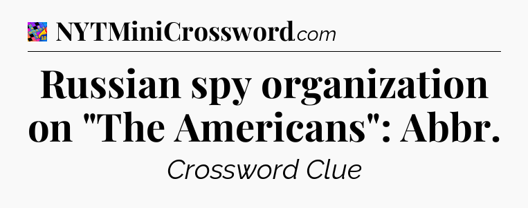 Russian spy organization on 