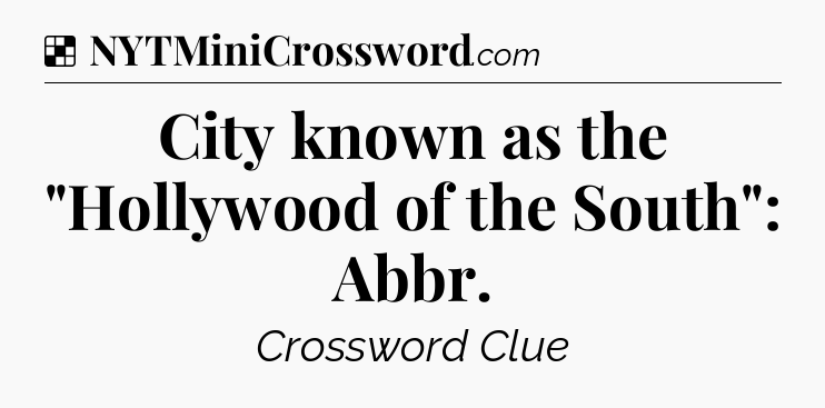 Solution: City known as the 