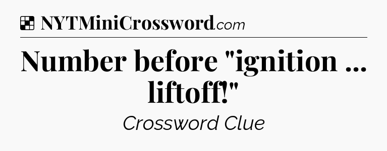 Solution: Number before 