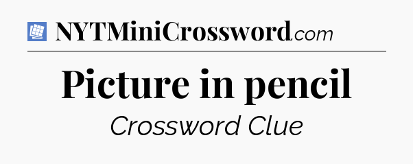 Picture in pencil Puzzle Page Crossword Clue