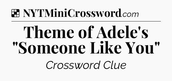 Solution: Theme of Adele's 