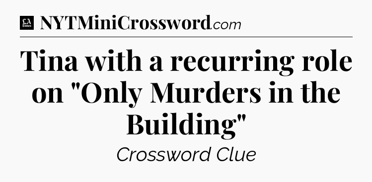 Tina with a recurring role on 