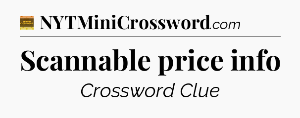 Scannable price info - Eugene Sheffer Crossword