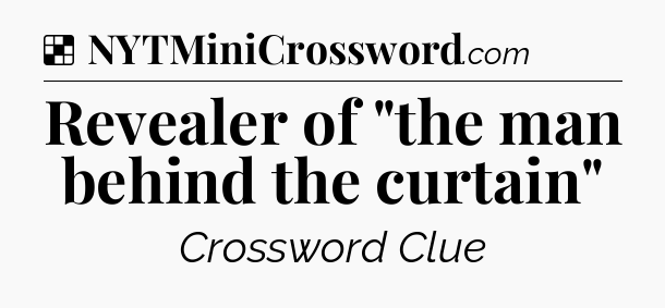 Solution: Revealer of 