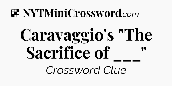 Solution: Caravaggio's 