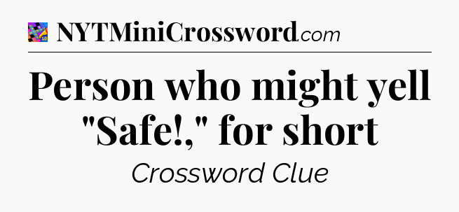 Person who might yell 