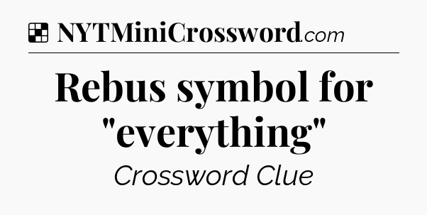 Solution: Rebus symbol for 