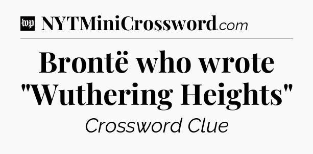 Brontë who wrote 